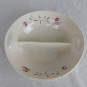 Franciscan Duet Divided Vegetable Bowl 8 3/8" Porcelain Gladding McBean MADE USA